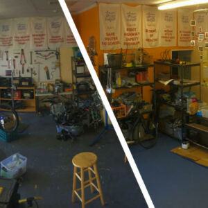 Bike Garage Before and After
