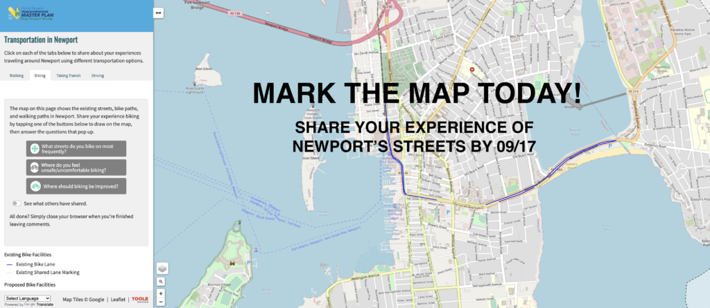 Mark the Transportation Plan Map! – Bike Newport