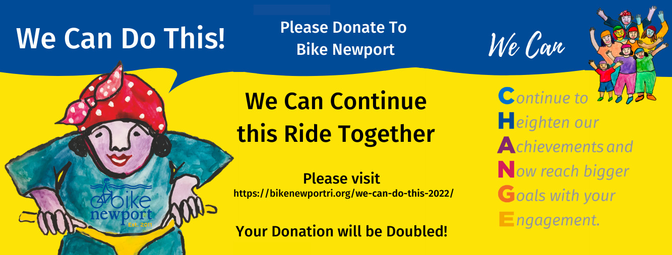 Yellow and blue poster image with text from post, illustrations of riders