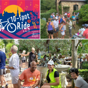photo collage of people enjoying the 10 spot ride event venues