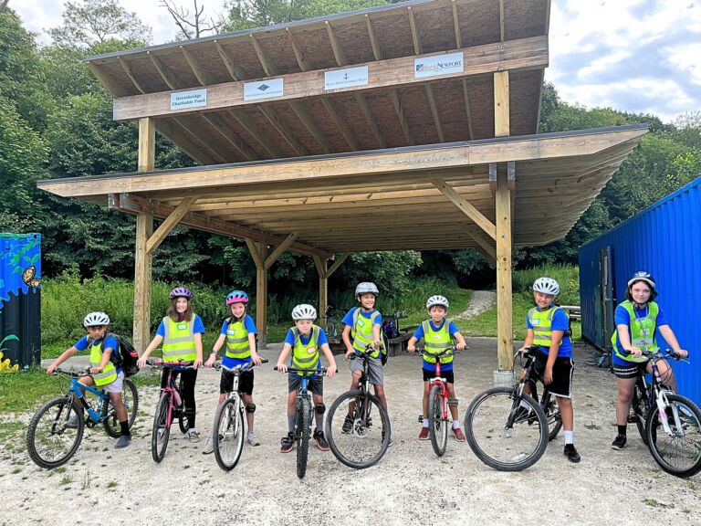 Group portrait of Summer Bike Camp 2023