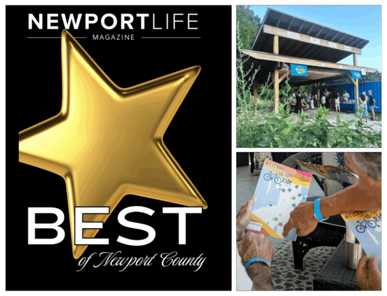 Golden star award symbol representing Best of Newport County from Bike Newport.