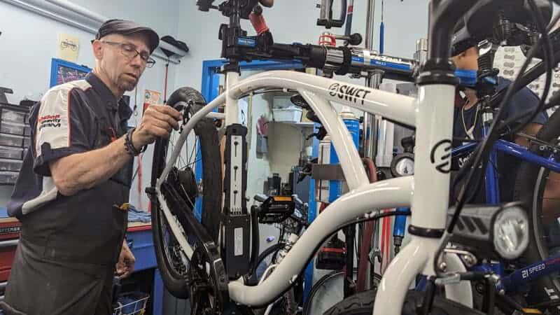 High-quality bike repair in Newport RI, professional bicycle maintenance services, expert bike shop, cycling repairs, Bike Newport cycling shop, bike workshop Rhode Island.