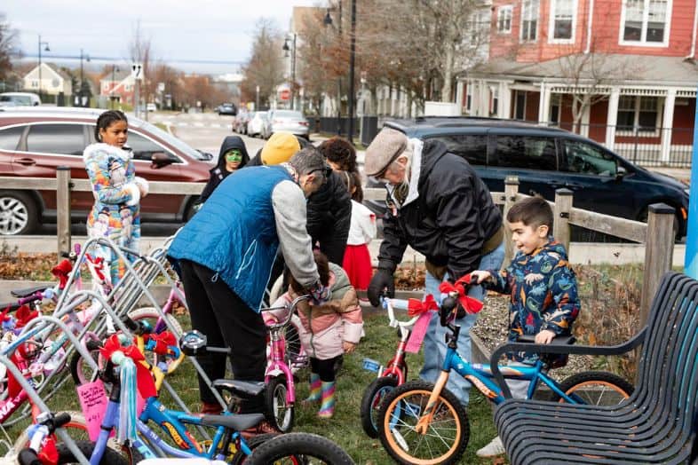 Community bike ride promoting diversity and inclusion in cycling.
