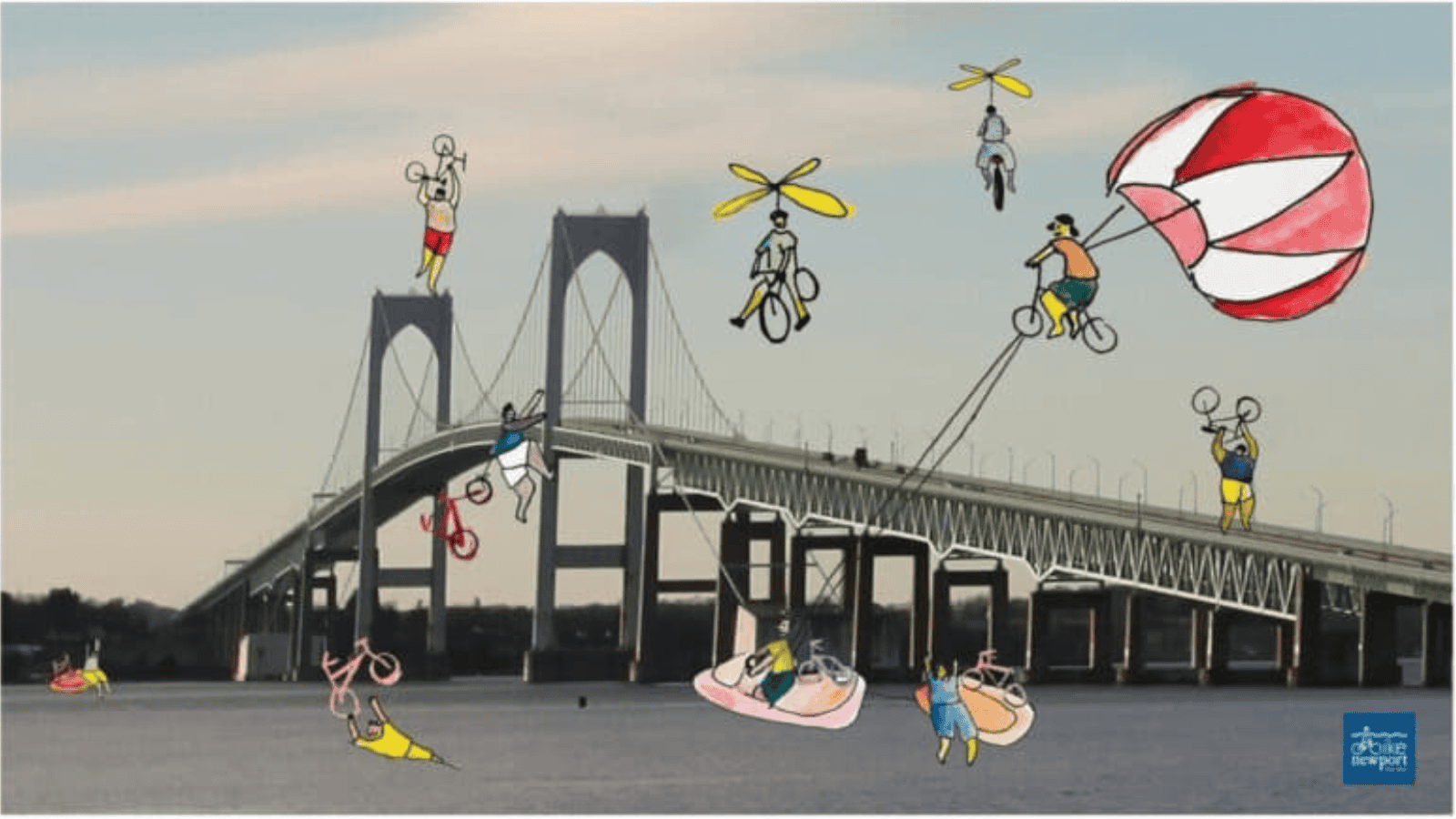 Diverse cyclists enjoying a bridge ride, emphasizing inclusion and advocacy for all riders in our cycling community.