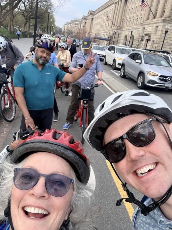 Cyclists participating in the National Bike Summit 2026, emphasizing diversity and inclusion in cycling advocacy.